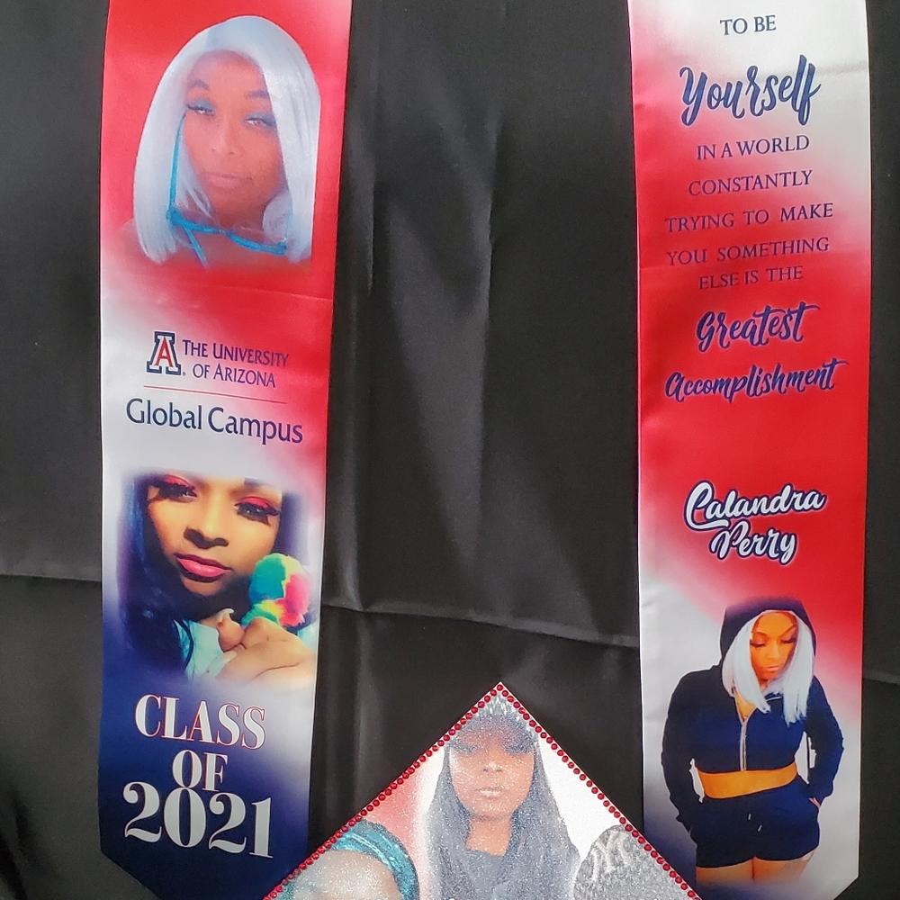 Custom Graduation Stole & Cap Topper Set